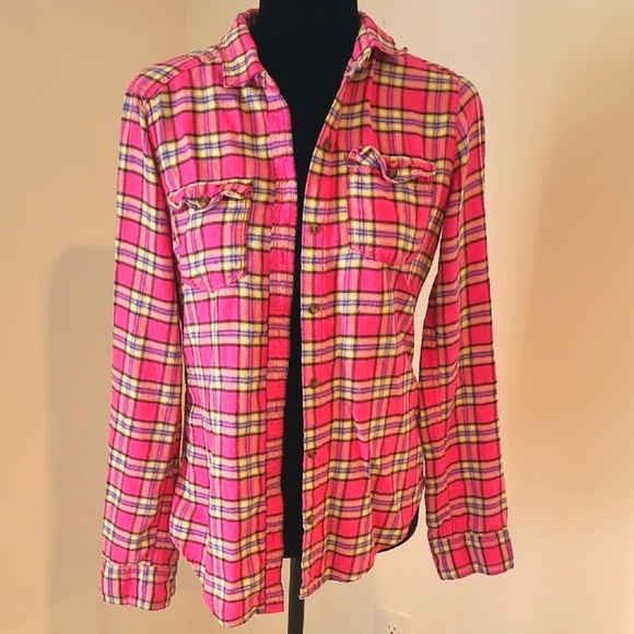 Abercrombie & Fitch Tops - Abercrombie And Fitch Plaid Pink Women's Shirt Vintage  Size M